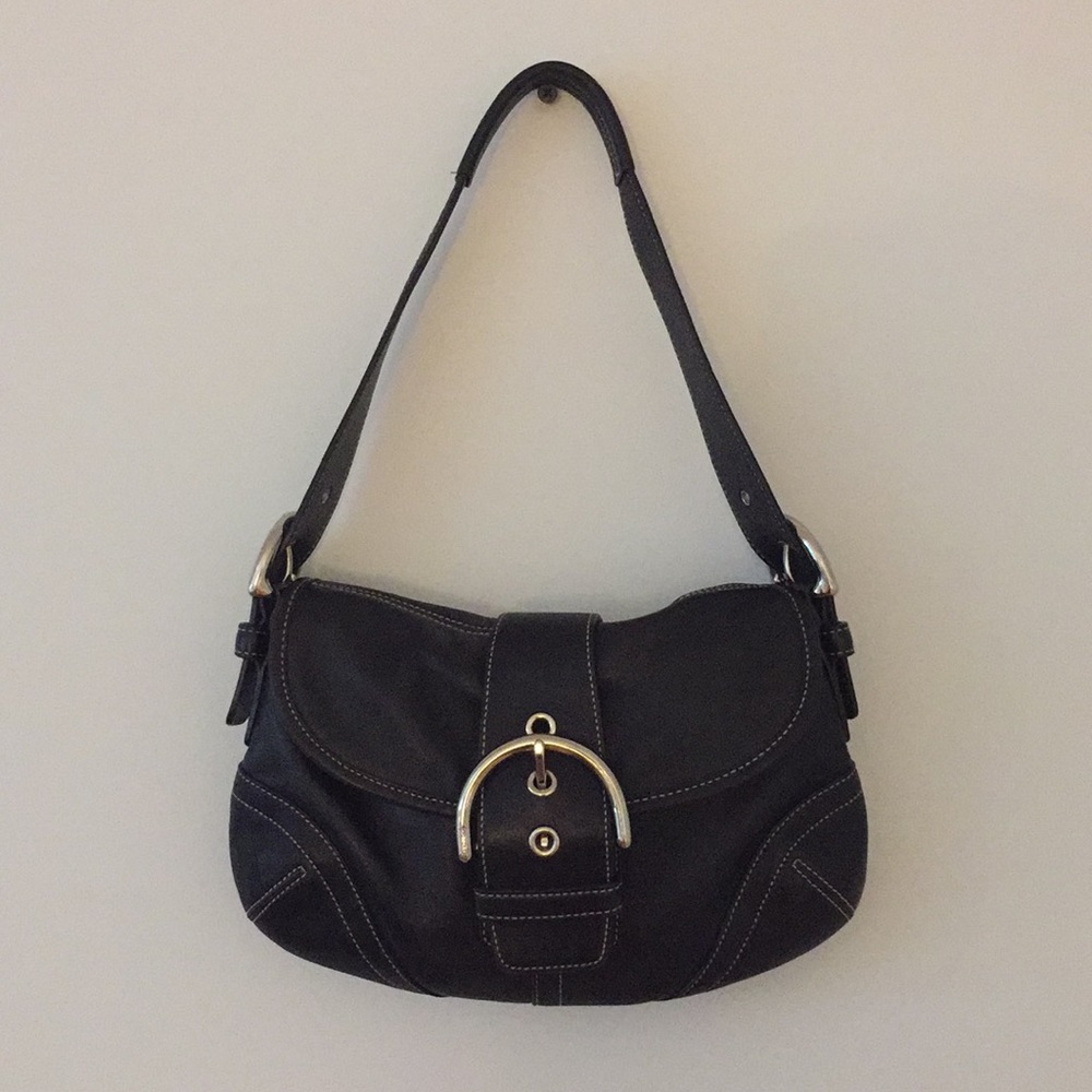 Vintage Coach Black Shoulder Bag